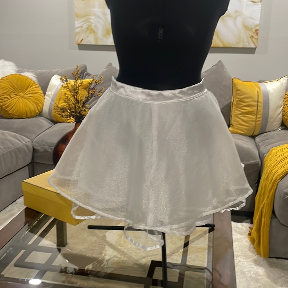 Four layered white sparkly tutu. Size L/ XL. Custom-made.